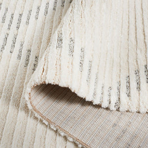 Safavieh Neptune 858 Power Loomed Solid & Tonal Rug Ivory / Grey 9' x 12'