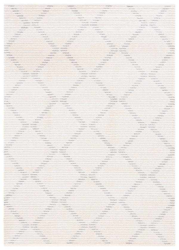 Safavieh Neptune 858 Power Loomed Solid & Tonal Rug Ivory / Grey 5'-3" x 7'-6"