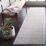 Safavieh Neptune 860 Power Loomed Solid & Tonal Rug Light Grey / Grey 2'-2" x 8'