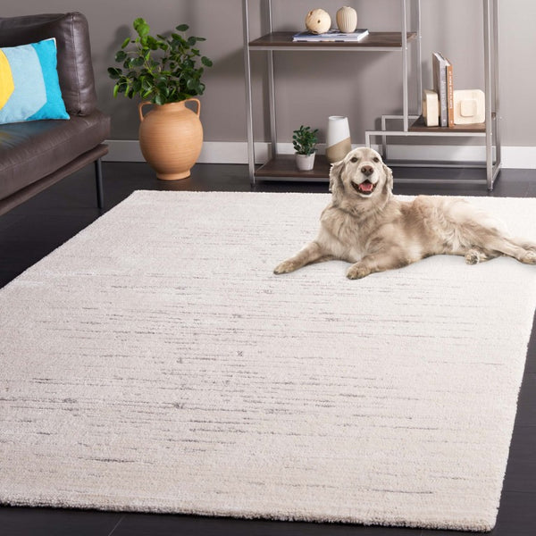 Safavieh Neptune Power Loomed Jute Blend Area Rug Modern Ivory Grey Living Room Floor Accent NPE862A-6