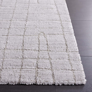Safavieh Neptune Power Loomed Area Rug Solid Light Grey Blended Fiber Low Pile Living Room NPE864F-6