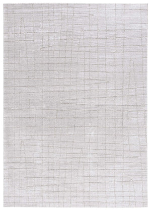 Safavieh Neptune Power Loomed Area Rug Solid Light Grey Blended Fiber Low Pile Living Room NPE864F-6