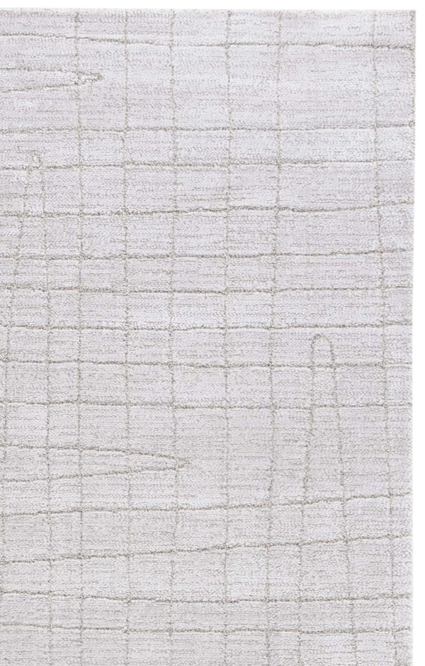 Safavieh Neptune Power Loomed Area Rug Solid Light Grey Blended Fiber Low Pile Living Room NPE864F-6