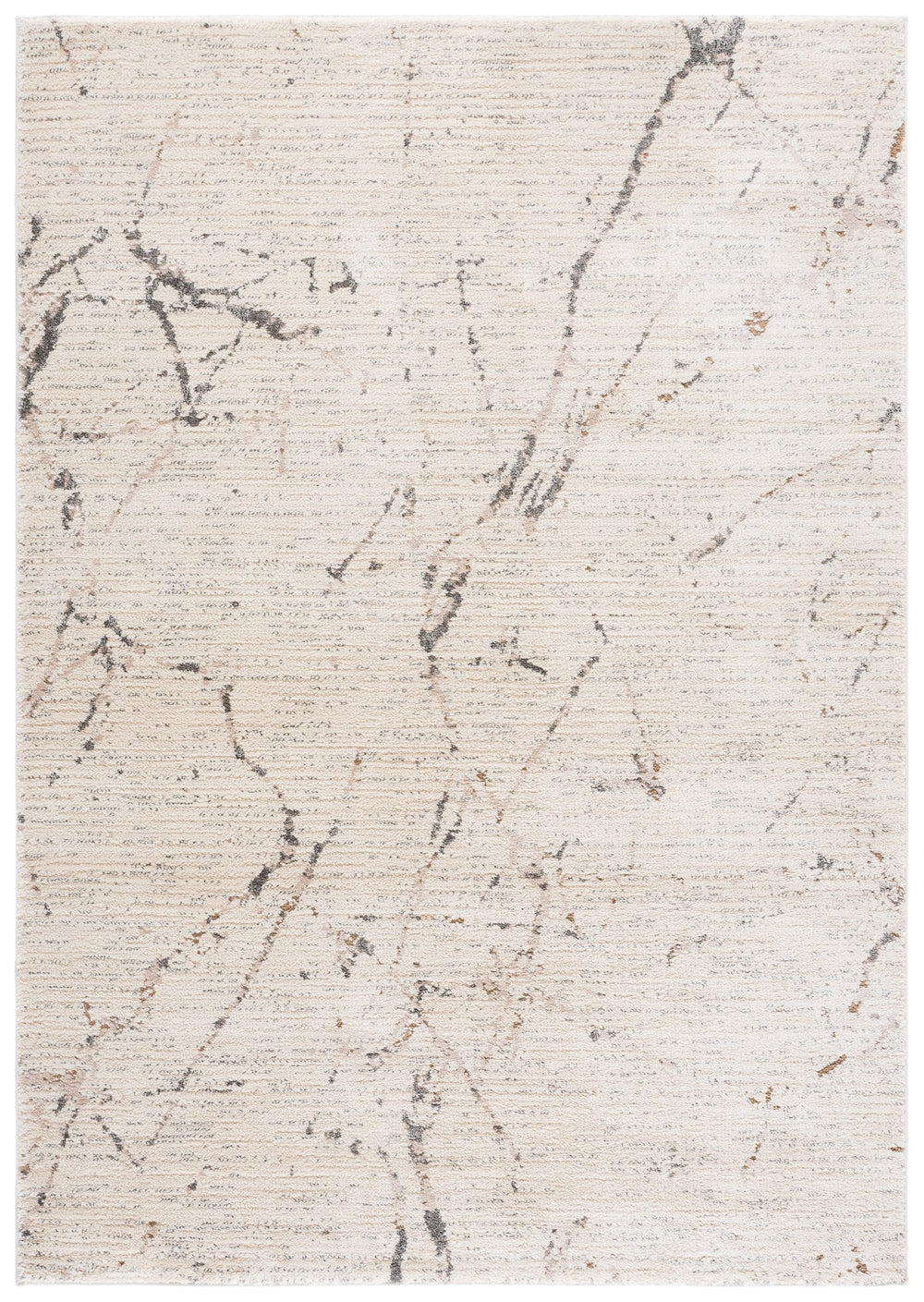 Safavieh Neptune Ivory Grey Flat-Weave Rug 5'3"X7'6" — Low-Profile Turkish Power-Loomed Blend For High Traffic Spaces NPE868A-5