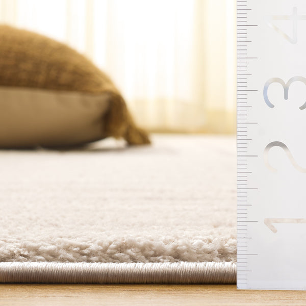 Safavieh Neptune Low-Pile Ivory & Grey Area Rug 5'3"X7'6" - Turkish Power-Loomed, Durable Soft Texture NPE876A-5