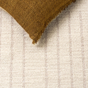 Safavieh Neptune Low-Pile Ivory & Grey Area Rug 5'3"X7'6" - Turkish Power-Loomed, Durable Soft Texture NPE876A-5