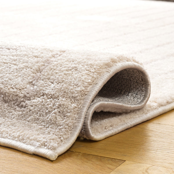 Safavieh Neptune Low-Pile Ivory & Grey Area Rug 5'3"X7'6" - Turkish Power-Loomed, Durable Soft Texture NPE876A-5