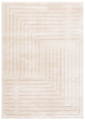 Safavieh Neptune Low-Pile Ivory & Grey Area Rug 5'3"X7'6" - Turkish Power-Loomed, Durable Soft Texture NPE876A-5