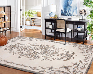 Safavieh Newport 694c Luxurious Naples Cream Stone Area Rug - Large Rectangle 8' X 10' For Elegant Spaces Cream ,Stone Polypropylene Npts694c-8