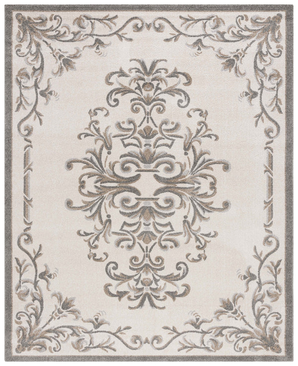 Safavieh Newport 694c Luxurious Naples Cream Stone Area Rug - Large Rectangle 8' X 10' For Elegant Spaces Cream ,Stone Polypropylene Npts694c-8
