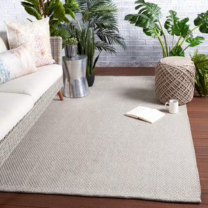 Jaipur Living Jaipur Living Kawela Chunky Handwoven Polyester Rug Versatile Gray Textured Weave RUG149583