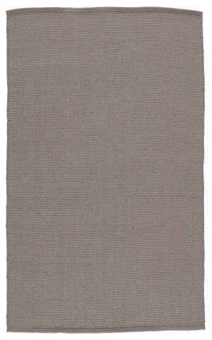 Jaipur Living Jaipur Living Kawela Solid Charcoal Handwoven Polyester Rug for Patios and Rooms RUG149590