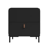 Bogardus Nightstand in Black NS-319AMC153 Manhattan Comfort