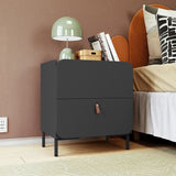 Bogardus Nightstand in Black NS-319AMC153 Manhattan Comfort