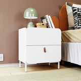 Bogardus Nightstand in White NS-319AMC86 Manhattan Comfort