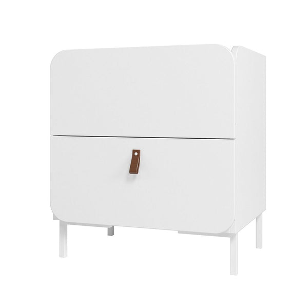 Bogardus Nightstand in White NS-319AMC86 Manhattan Comfort