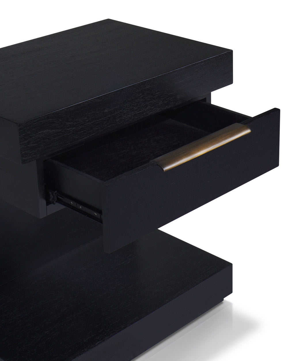 Origins Xavier Nightstand: Modern Sophistication With Soft-close Glides, Ample Storage & Minimalist Design Black Mahogany Solids & Gmelina Veneer Ns-33