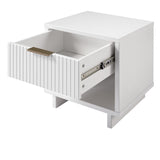 Manhattan Comfort Granville Modern Nightstand 1.0 White NS-5001