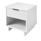 Manhattan Comfort Granville Modern Nightstand 1.0 White NS-5001