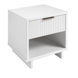 Manhattan Comfort Granville Modern Nightstand 1.0 White NS-5001