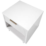 Manhattan Comfort Granville Modern Nightstand 1.0 White NS-5001