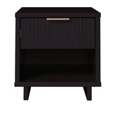 Manhattan Comfort Granville Modern Nightstand 1.0 Black NS-5002