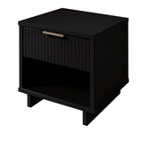 Manhattan Comfort Granville Modern Nightstand 1.0 Black NS-5002