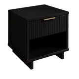 Manhattan Comfort Granville Modern Nightstand 1.0 Black NS-5002