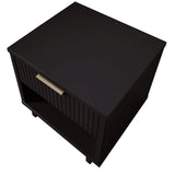 Manhattan Comfort Granville Modern Nightstand 1.0 Black NS-5002