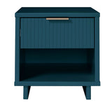 Manhattan Comfort Granville Modern Nightstand 1.0 Midnight Blue NS-5004