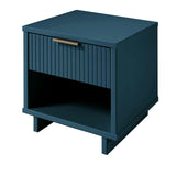 Manhattan Comfort Granville Modern Nightstand 1.0 Midnight Blue NS-5004