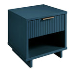 Manhattan Comfort Granville Modern Nightstand 1.0 Midnight Blue NS-5004