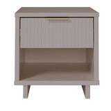 Manhattan Comfort Granville Modern Nightstand 1.0 Light Grey NS-5006