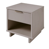 Manhattan Comfort Granville Modern Nightstand 1.0 Light Grey NS-5006