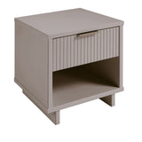 Manhattan Comfort Granville Modern Nightstand 1.0 Light Grey NS-5006