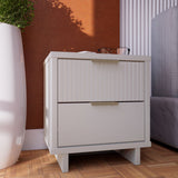 Manhattan Comfort Granville Modern Nightstand 2.0 White NS-5011