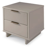 Manhattan Comfort Granville Modern Nightstand 2.0 Light Grey NS-5016