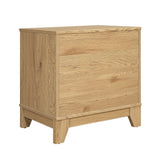 Manhattan Comfort Sheridan Mid-Century Modern Nightstand Nature NS-5GLF-NA