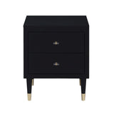 Manhattan Comfort Stanton Modern Nightstand Black NS-CHKD02-BK