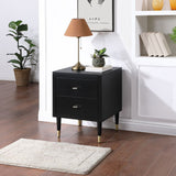 Manhattan Comfort Stanton Modern Nightstand Black NS-CHKD02-BK