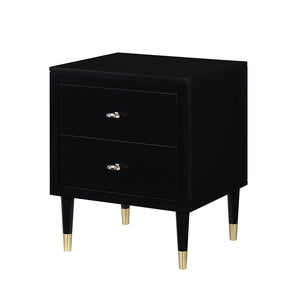 Manhattan Comfort Stanton Modern Nightstand Black NS-CHKD02-BK