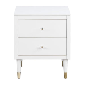 Manhattan Comfort Stanton Modern Nightstand White NS-CHKD02-WH