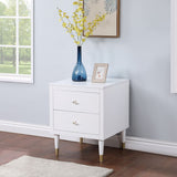 Manhattan Comfort Stanton Modern Nightstand White NS-CHKD02-WH