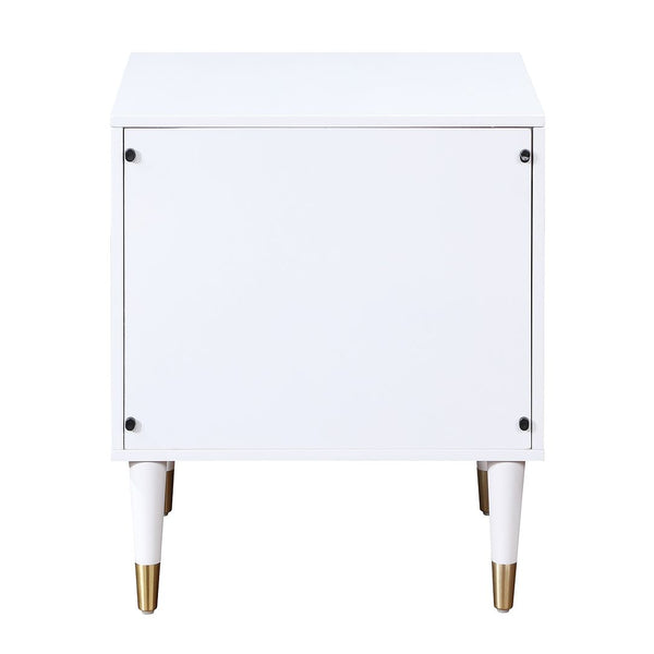 Manhattan Comfort Stanton Modern Nightstand White NS-CHKD02-WH
