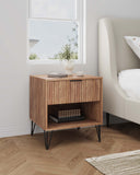 DUMBO 1.0 Nightstand in Golden Brown NS001-GB Manhattan Comfort