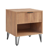 DUMBO 1.0 Nightstand in Golden Brown NS001-GB Manhattan Comfort