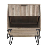 DUMBO 1.0 Nightstand in Rustic Grey NS001-GY Manhattan Comfort