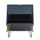 DUMBO 1.0 Nightstand in Midnight Blue NS001-MB Manhattan Comfort