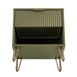 DUMBO 1.0 Nightstand in Olive Green NS001-OG Manhattan Comfort