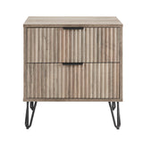 DUMBO 2.0 Nightstand in Rustic Grey NS002-GY Manhattan Comfort